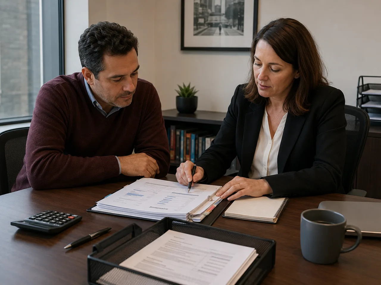 professional-practice principal reviewing client engagement work