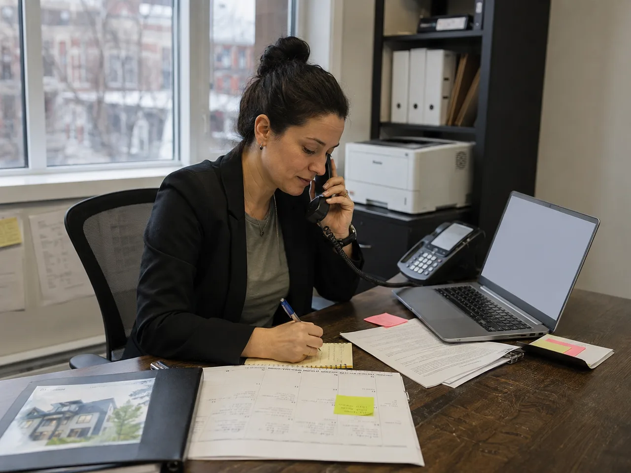 real-estate professional coordinating transaction work and follow-up