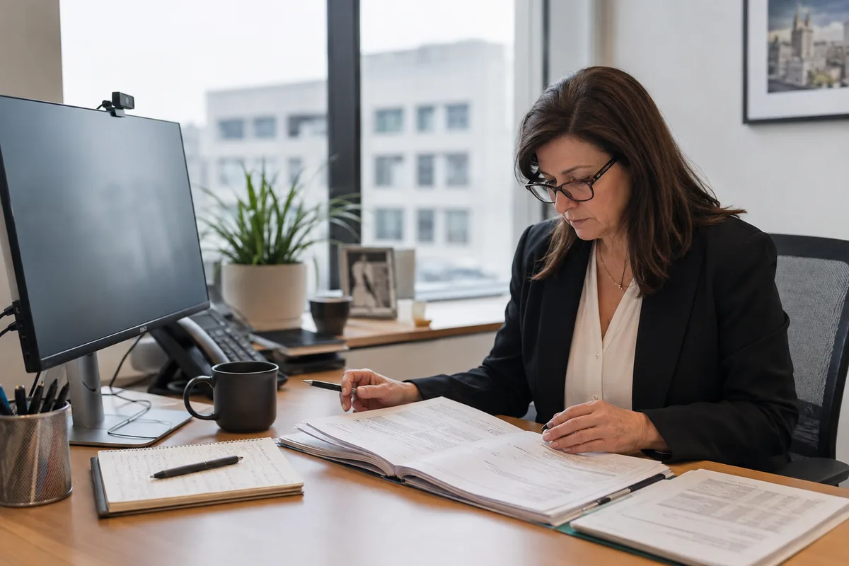 professional reviewing a prepared finding against its source evidence