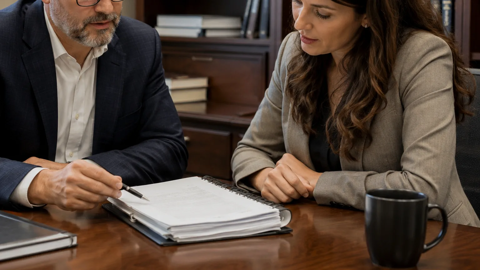 structured legal matter file with organized supporting documents
