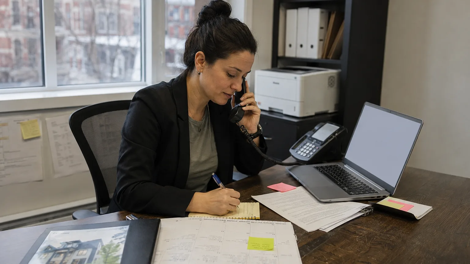 real-estate professional coordinating transaction work and follow-up